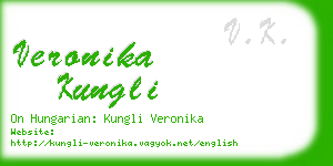 veronika kungli business card